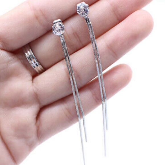 NEW 925 silver/gold plated Earrings - Picture 2 of 6